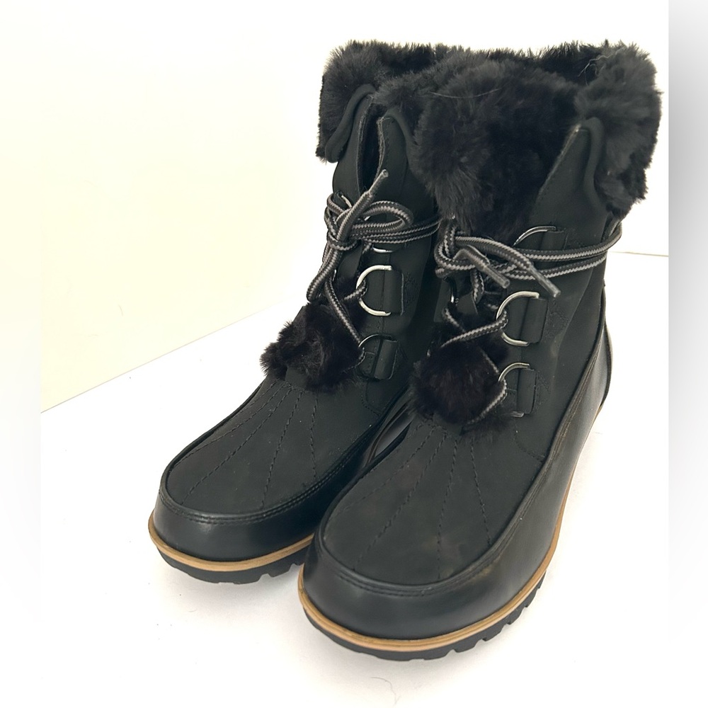 EUC JBU by Jambu Northgate Black Waterproof Boots. Size 7.5. Fake Fur. B1NOR91.